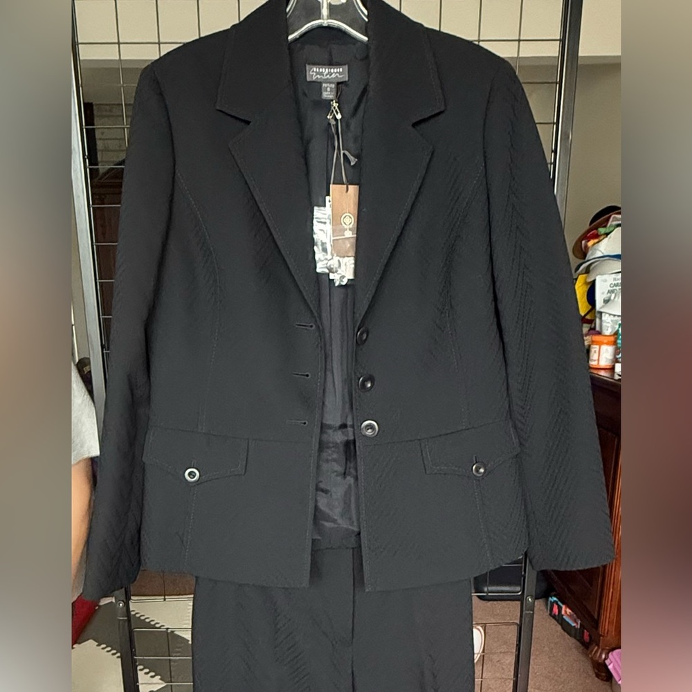 Classiques Entier Elegant Black Textured Blazer